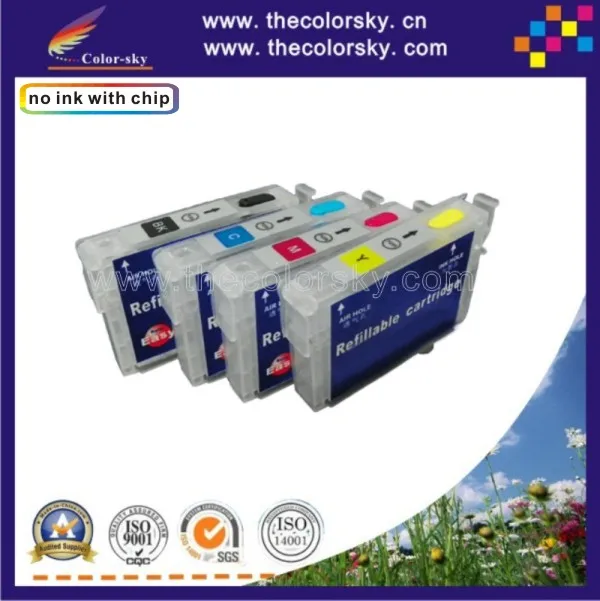 RCE1271) многоразового струйный картридж для Epson T1271 T1272 T1273 T1274 T127 127 Stylus NX625 Workforce 630 635 60 840 kcmy