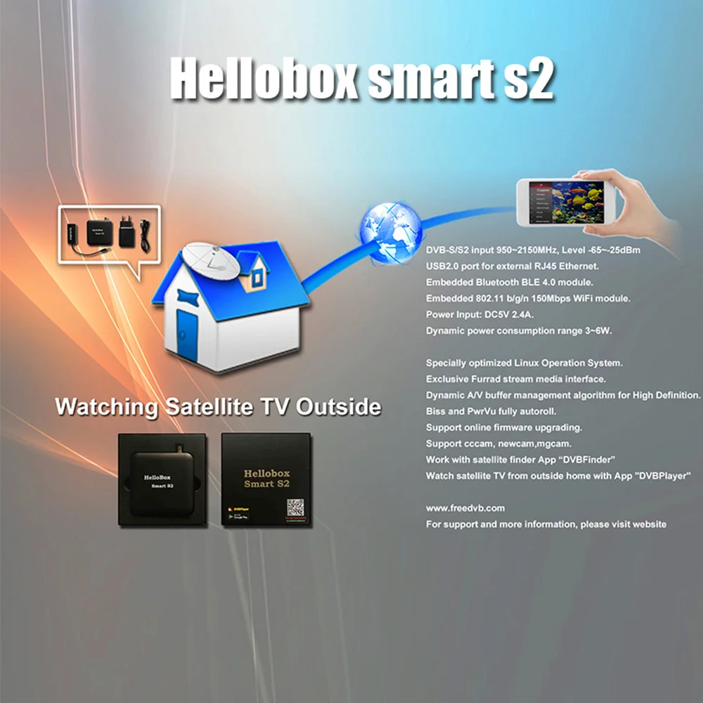 DVB-S2 Hellobox Смарт S2 спутниковый искатель Inteligente спутниковый ТВ-приемник играть на мобильном устройстве ПК Android умные ТВ Декодер каналов кабельного телевидения S2