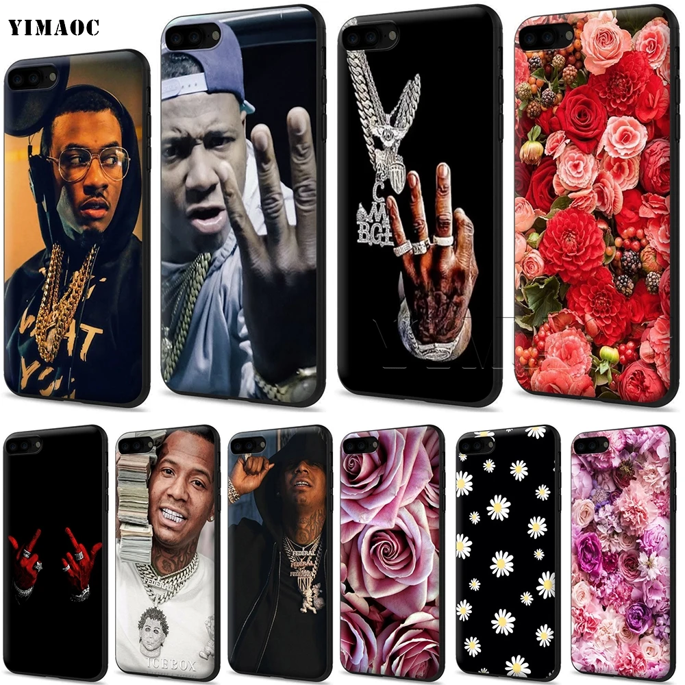 Мягкий чехол YIMAOC Moneybagg Yo для Apple iPhone SE 2020 5 детской 6 6s 7 8 Plus XR X Xs 11 12 Pro Max mini|Бамперы| |