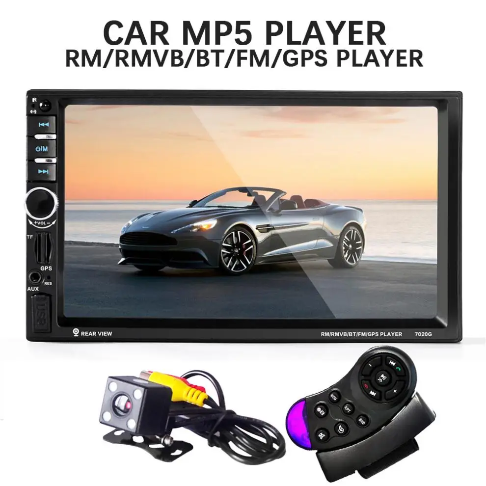 7020G 7 Touch Screen Car Radio DVD MP5 Video Player Rear font b Camera b font