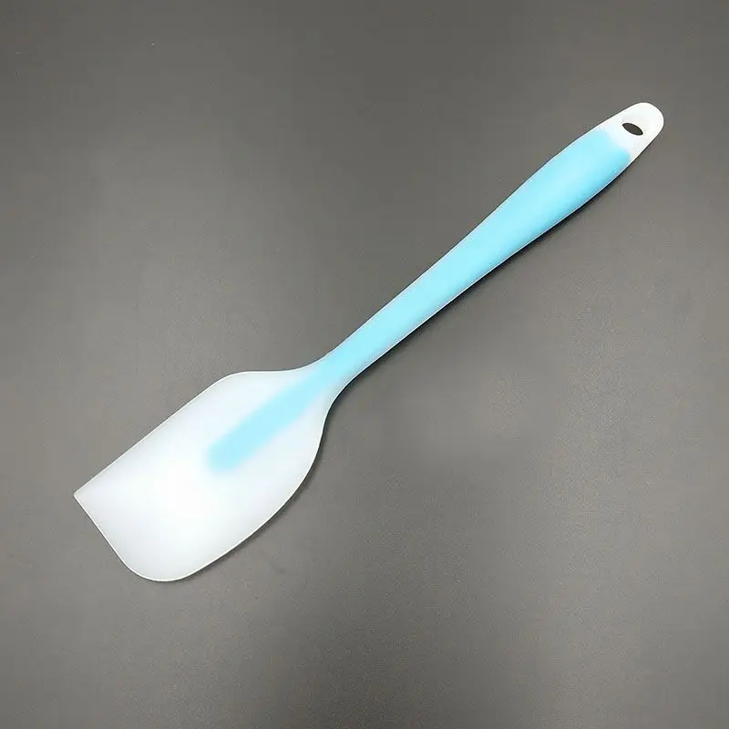 Инструменты для выпечки Шпатель для торта силиконовый шпатель для выпечки кондитерских изделий кухонный шпатель Миксер для мороженого совок скребок для крема - Цвет: 1pcs skyblue