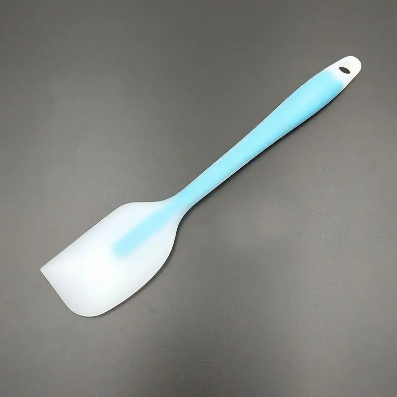 1pcs skyblue Инструменты для выпечки Шпатель для торта силиконовый шпатель для выпечки кондитерских изделий кухонный шпатель Миксер для мороженого совок скребок для крема - Цвет: 1pcs skyblue