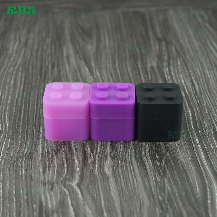 Одобрено FDA силиконовые контейнеры для хранения lego 11 мл 30*30*30 мм контейнер