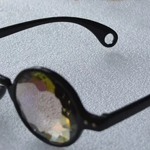 Дизайн сезона черный калейдоскоп Очки двойной Уход за кожей лица эффект Стекло объектива