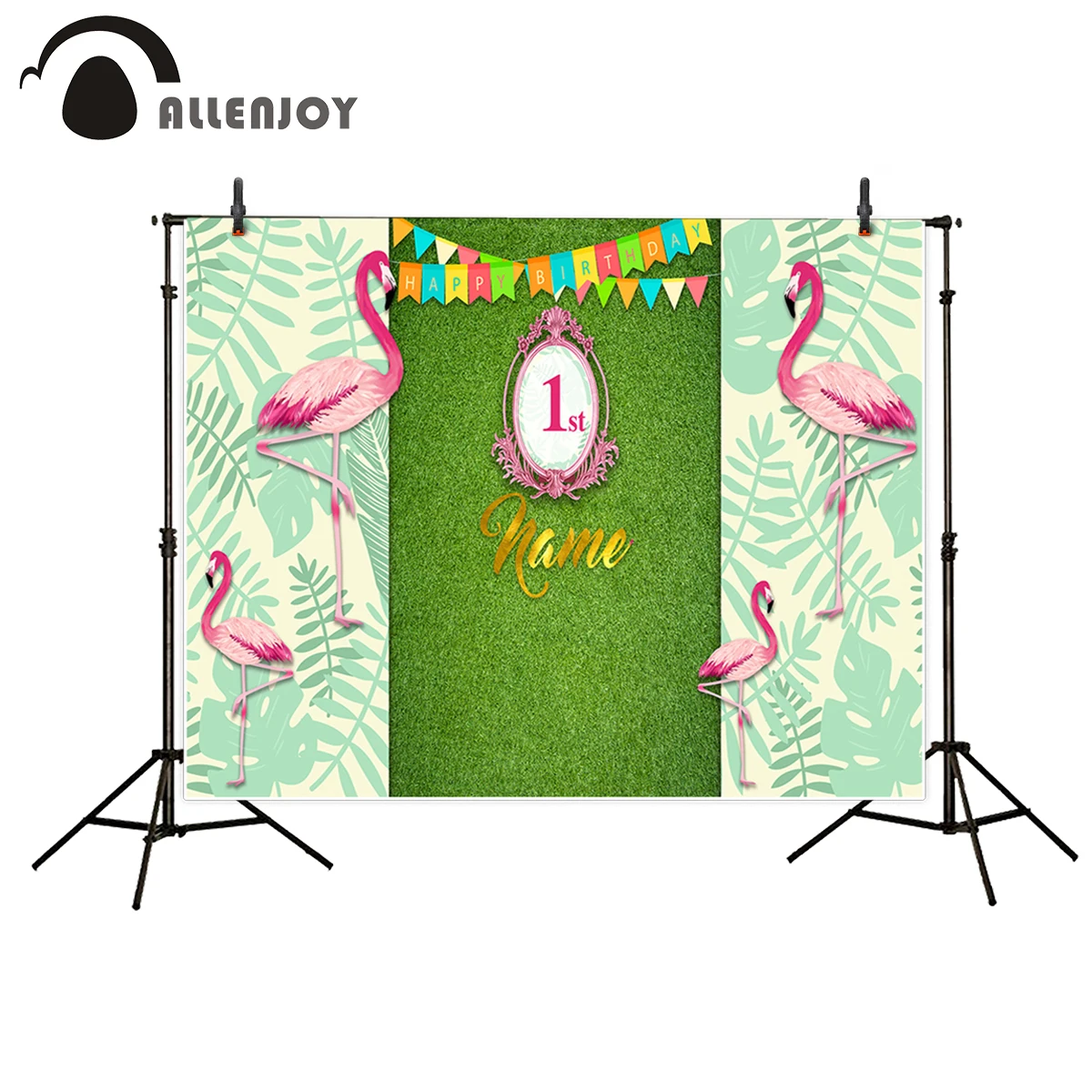 Allenjoy фотография фоны Розовый фламинго детский день рождения тропический Фотофон
