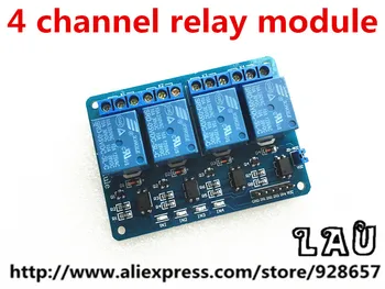 

free shipping ! 5PCS 4 channel relay module 4-channel relay modules, relay control board with optocoupler