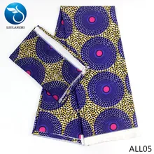 LIULANZHI Holldandais chiffon fabric printed african wax dutch modal fabric 4yards audel fabric+2yards  ALL01-25