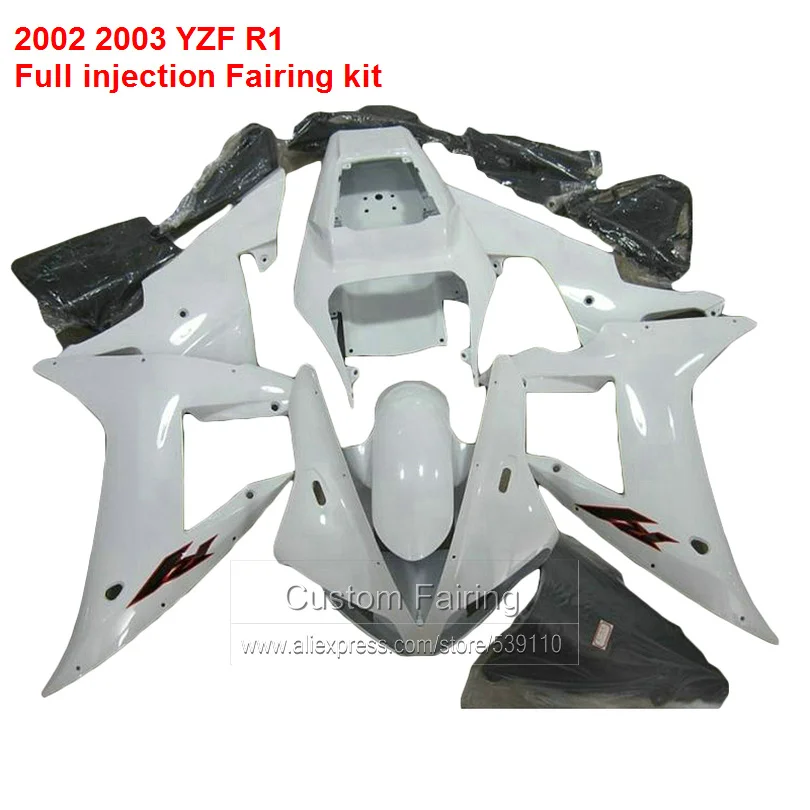 Комплект белой обшивки для YAMAHA YZF R1 02/03/2002/2004 верхние строчки статистики продаж инъекции Обтекатели lx81