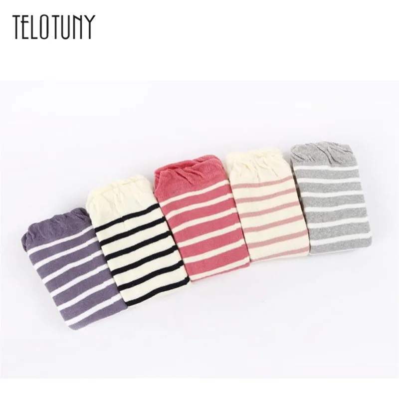 TELOTUNY Baby Girl Socks Knee High Bows Striped Kids Child Bootie Vertical Autumn Winter soft charming comfortable S3FEB12 |
