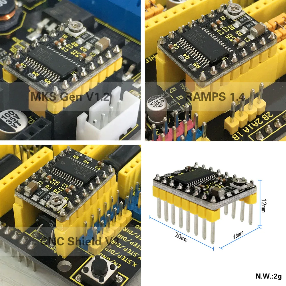 5 шт./лот Keyestudio DRV8825 драйвер для 3 D принтера