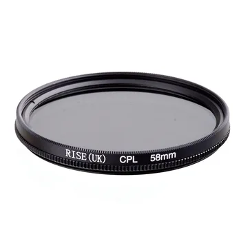 

RISE 58mm Circular Polarizing CPL C-PL Filter Lens 58mm For Canon NIKON Sony Olympus Camera