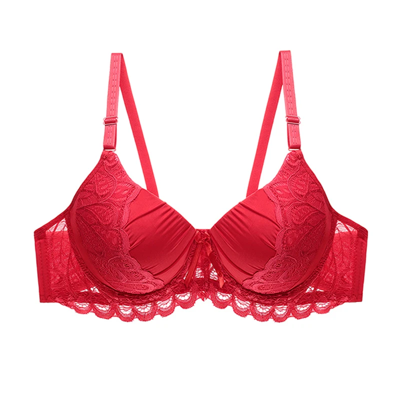 Julexy пуш ап женский бюстгальтер кружевной однотонный soutien gorge femme B C Cup brasieres нижнее