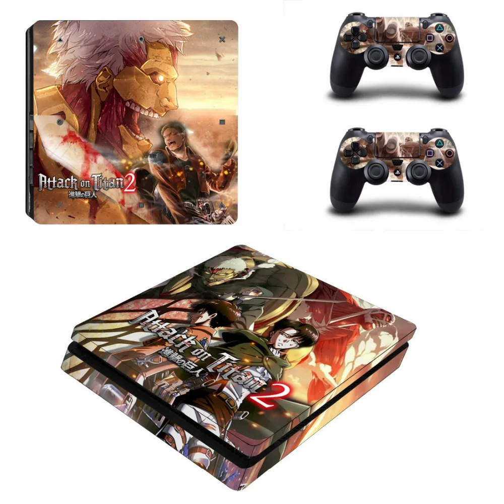 Наклейка для PlayStation 4 PS4 SLIM контроллеры консоль наклейки Play Station Slim виниловые Attatch on
