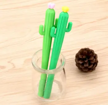 

Cute Cactus Shape Gel Pen Pens Student Stationery Escolar Novelty Gift School Material Office Supplies christmas pen 300cps/lot