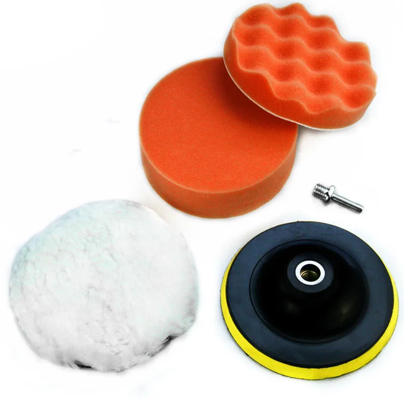 

6" 6inch 150mm Drilling Polishing Buffing Kit with Drill Adaptor M14 Car Polish Pads Set