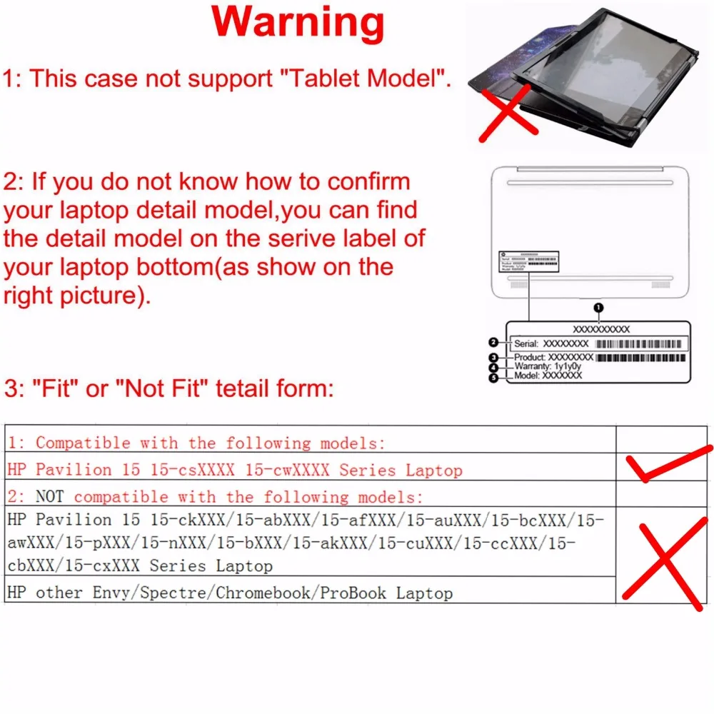 Чехол для ноутбука Alapmk 15 6 дюймовый чехол HP Pavilion csXXXX cwXXXX|Сумки и чехлы ноутбуков| |
