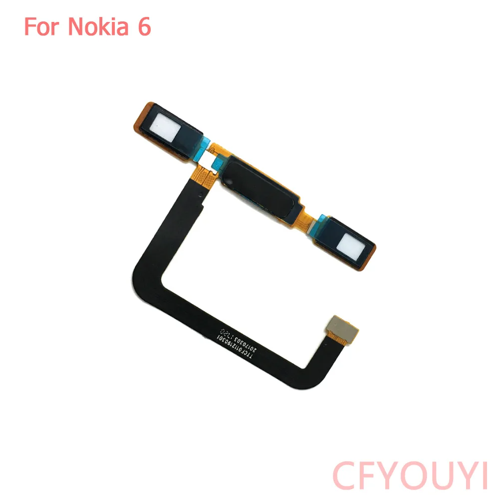 Для Nokia 6 Главная Кнопка Датчик отпечатков пальцев Сенсорный идентификатор