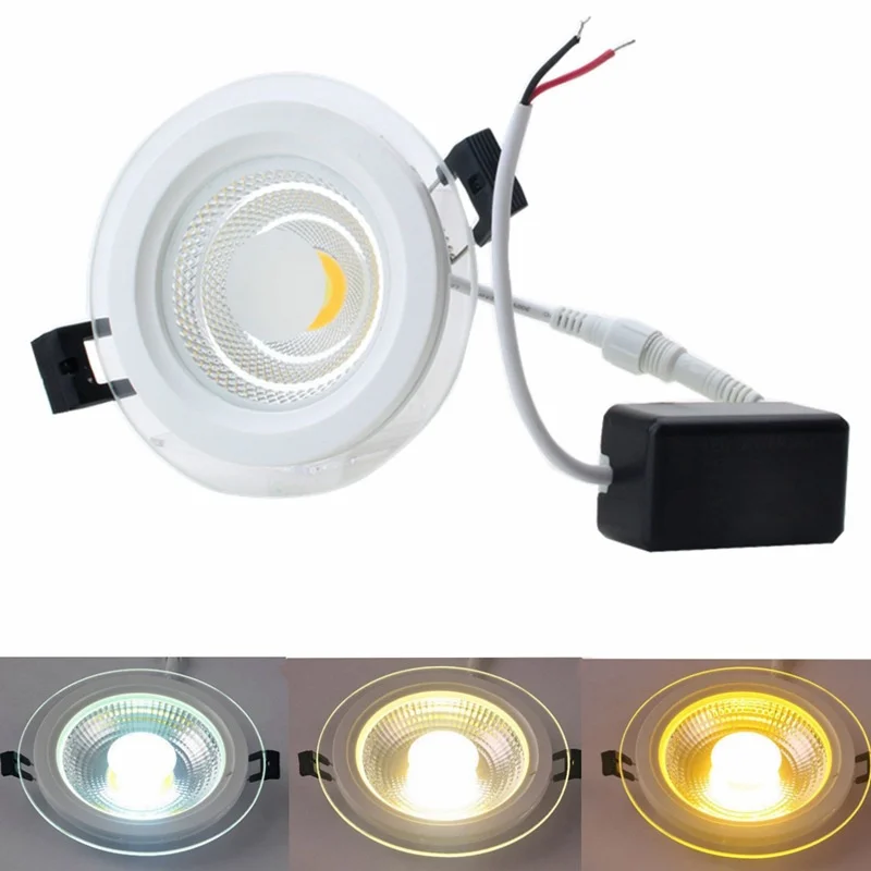 Round Recessed Glass COB Downlight