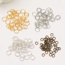 200 шт 0,7*5 мм бронзовые/Серебристые/Золотые кольца и кольца с разрезом Ювелирные изделия Поиск подходящие серьги/ожерелье/браслет Изготовление