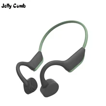 Желе гребень костной проводимости наушники беспроводной Bluetooth 5,0 стерео Открытый Спорт гарнитура с микрофоном Hands Free гарнитуры