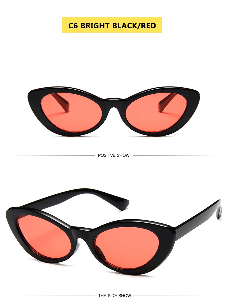 Punk ombre femmes mode lunettes de soleil marque Designer femme rétro lunettes triangulaires oculos feminino lunettes de soleil Sexy Gafas_voghion.com