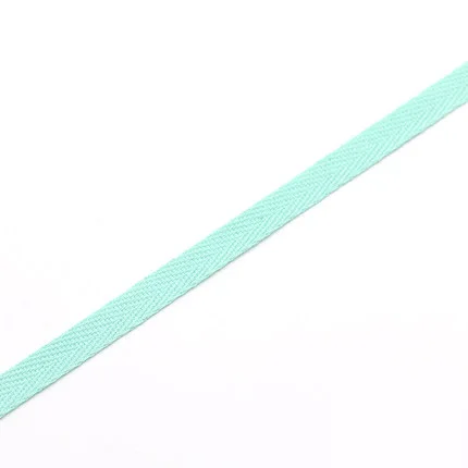 Лента из саржевого хлопка 10 мм 20 мм тесьма для упаковки одежды заколки для волос аксессуары ручной работы DIY 50 бобины с лентами - Цвет: tiffany green