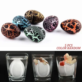 

5pcs/pack Novelty Gag Toys Children Toys Cute Magic Hatching Growing Dinosaur Eggs For Kids Educational Toys Xmas Gifts