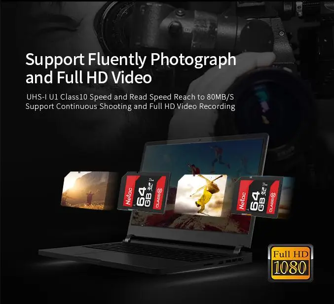 Микро сд SD Card 64 Гб оперативной памяти, 32 Гб встроенной памяти Class 10 флэш-карты памяти 80 МБ/с. HD 4 K/футболка для диджеев с изображением sd-карта 64 ГБ для однообъективных цифровых зеркальных фотокамер Камера