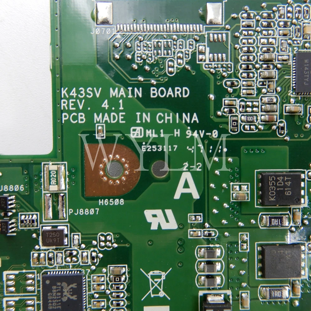 K43SM материнская плата REV4.1 GT630M 1 ГБ для ASUS A43S X43S K43S K43SV K43SJ N13P GL2 A1 HM65 DDR3 ноутбука
