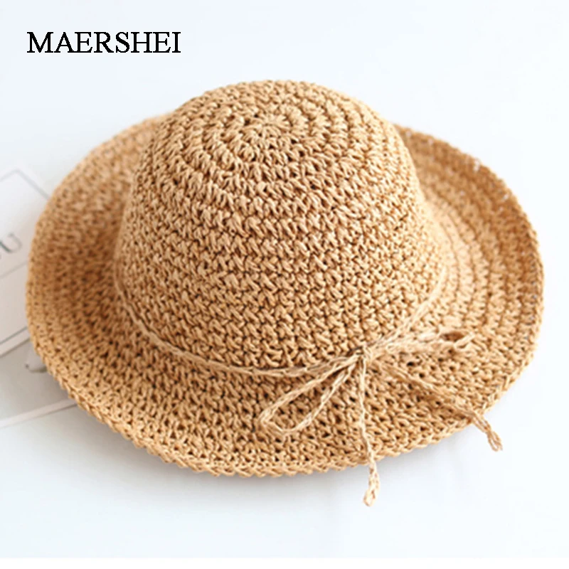 MAERSHEI بنات يدوية قبعة الشمس الاطفال قبعة صيفية من القش كبير الجناح شاطئ كاب طوي تنفس الصيف الوالدين والطفل قبعة MAERSHEI بنات يدوية قبعة الشمس الاطفال قبعة صيفية من القش كبير الجناح شاطئ كاب طوي تنفس الصيف الوالدين والطفل قبعة