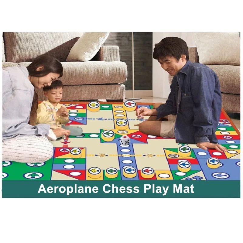 Hot Sale 82*82cm Simply Ludo Pattern Play Mats Baby Activity Mat Crawling Mat Camping Kids