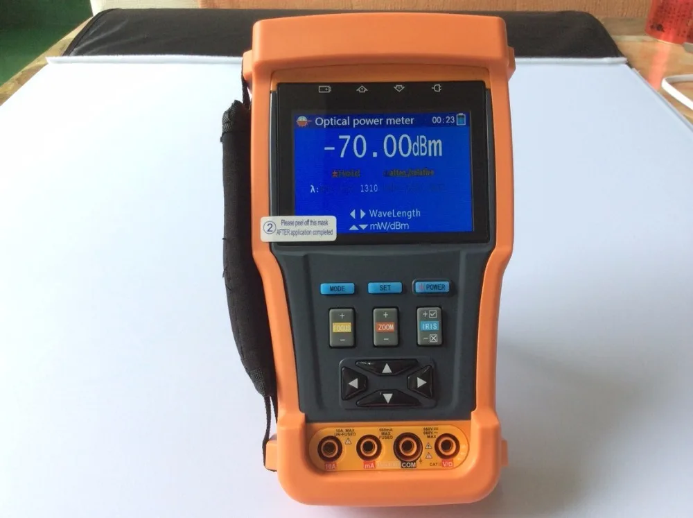 cctv tester with Digital multimeter,Optical power meter,Video screen