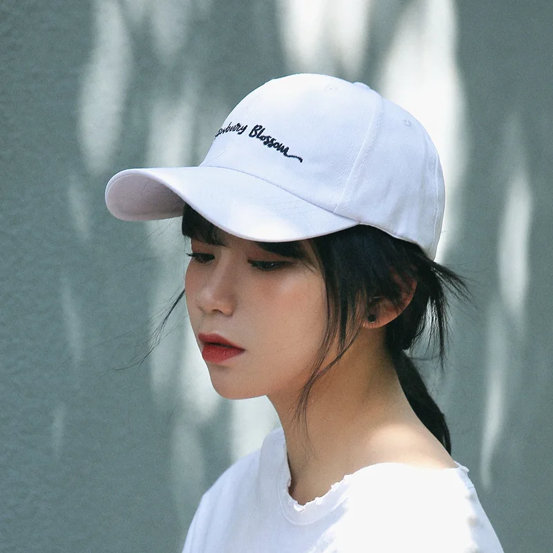 New Arrivals Baseball Caps Women UV Protection Sun Caps Black Letter