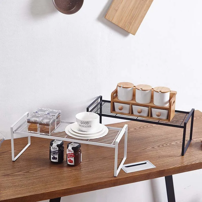 

Assembled Home Storage and Organization Dish Racks Condiment Dispenser Holder Plate Shelves Kitchen Tools 50.3*20.9*18.2 cm