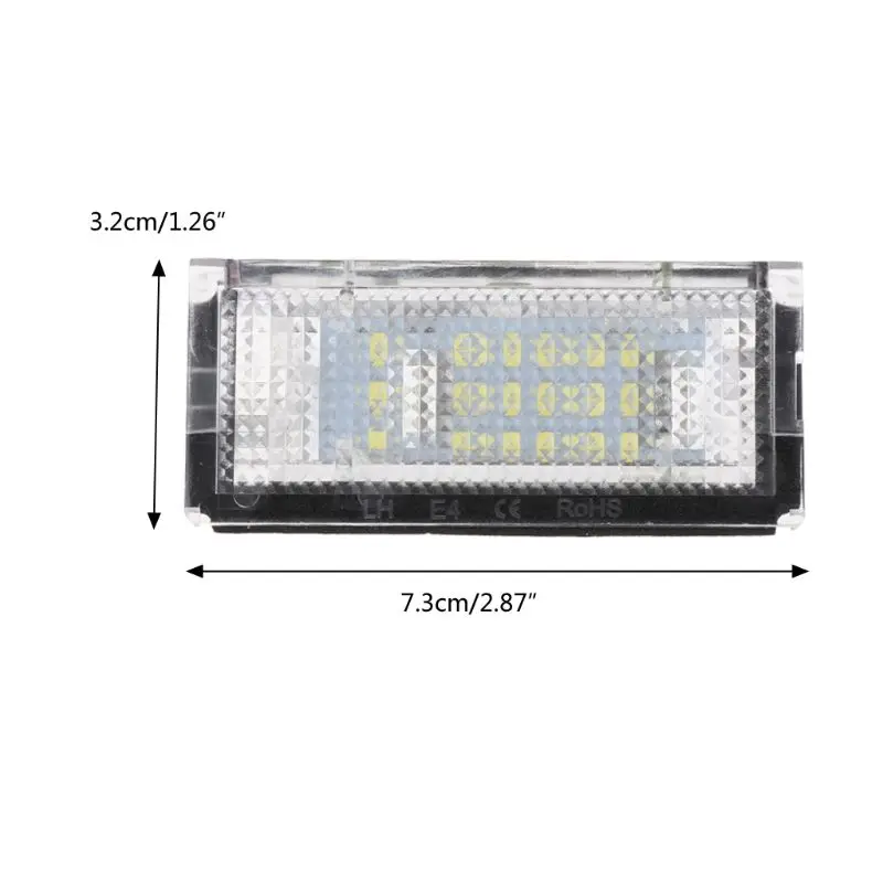 2 шт белый 3528 18LED подсветка номерного знака для BMW E46 4D 5D номер 323i 325i 328i 6000k 12V лампа