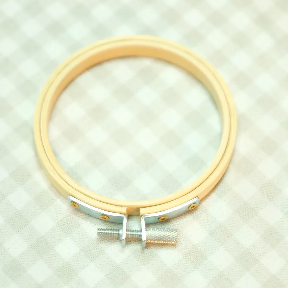 

Kids Small Teaching Embroidery Hoops Embroidery Bamboo Circle Embroidery Cross Stitch Frame Ring 13cm 5inch
