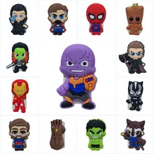 12 шт. Мститель 3 мультфильм фильм Мини фигурки скрепки ПВХ закладки для школьных учебников и офисных принадлежностей карты и Примечание держатель USB переплет