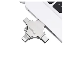 BASEQI NEW 32G U disk Metal universal Four in one USB Flash Drives for iphone/ Andrews/TYPE-C and computer