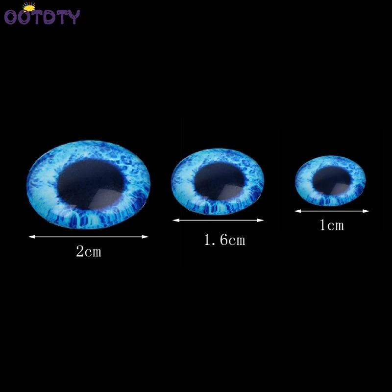 20 шт 10 мм/16 мм/20 мм стеклянные куклы глаз DIY Ремесло Глаза для игрушки динозавр животное глаз время аксессуары с драгоценными камнями не самоклеющиеся