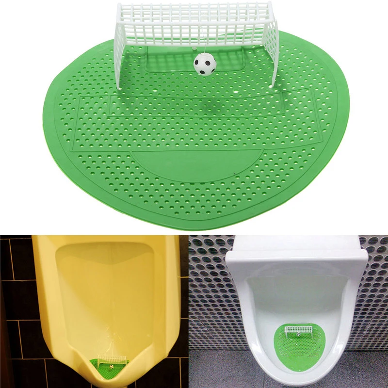 2 x Piss-Goal urinal mat football soccer goal fun 23,5 cm x 31 cm green with goal