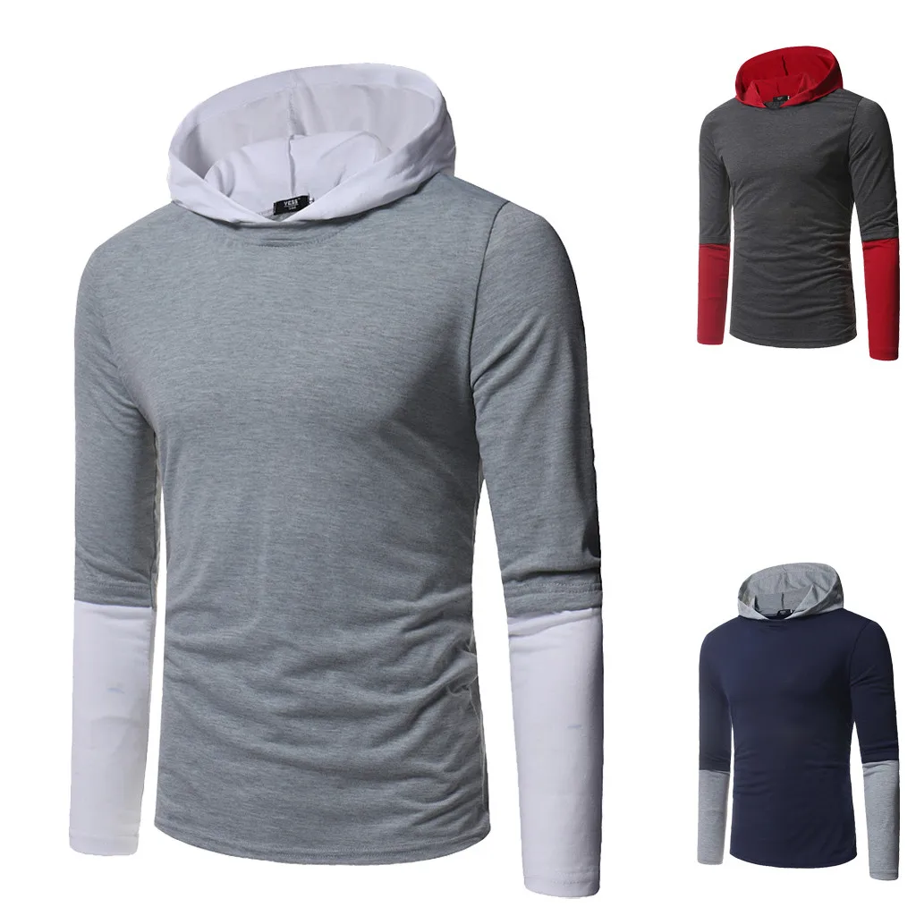 

Men Long Sleeve T-Shirt Cotton Tee Casual Bottoming Top Blouse Slim Shirt