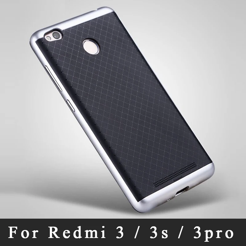 

For Xiaomi Redmi 3 Case Original iPaky Armor PC Frame + Silicone Back Cover For Xiaomi redmi 3s cover redmi 3 pro cases 5.0"