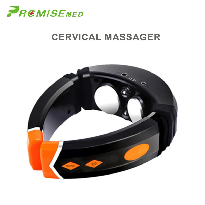 pr+mise Electric Pulse Back and Neck Massager Far Infrared Heating Pain Relief Tool Health Care Multifunctional Physiotherap