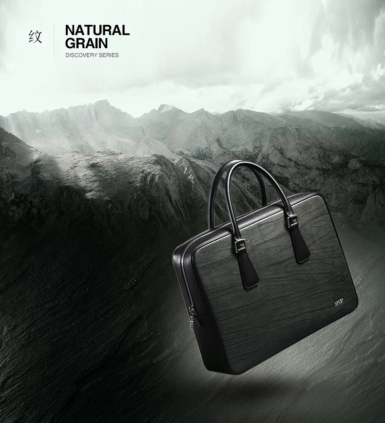 BVP бренд высокое качество из натуральной кожи Для мужчин Портативный портфель 14 дюймов ноутбук сумка Бизнес из натуральной кожи черного