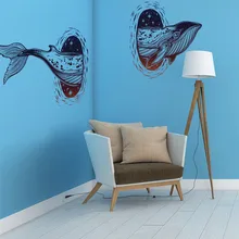 3D наклейка s Whale клейкая пленка наклейка на стекло для ванной окна автомобиля Хамелеон двухцветное стекло autocolantes decoracha Каса cuter