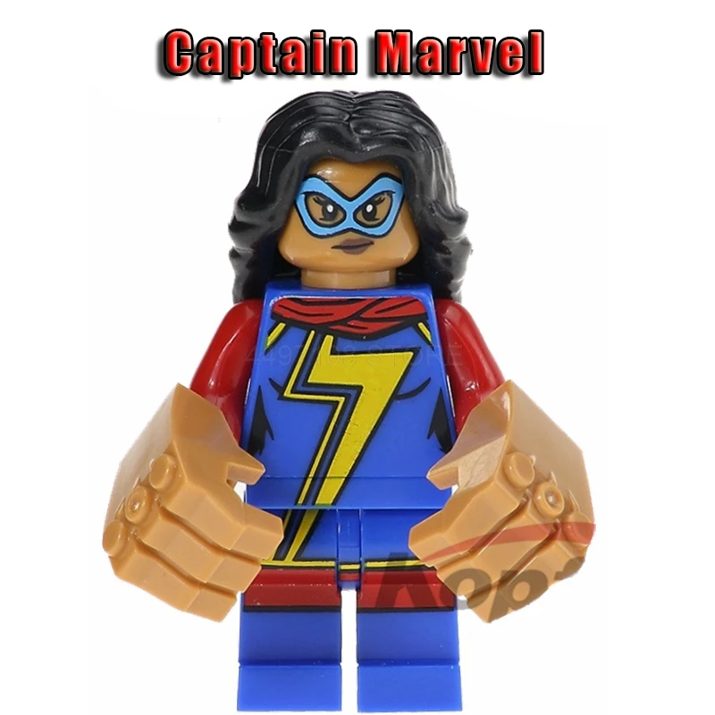 Марвел Капитан набор фильм marvel фигурки супер герои Блоки Игрушки DC Shazam пожарная шторма Мстители эндмейд Железный человек Халк танос игрушка