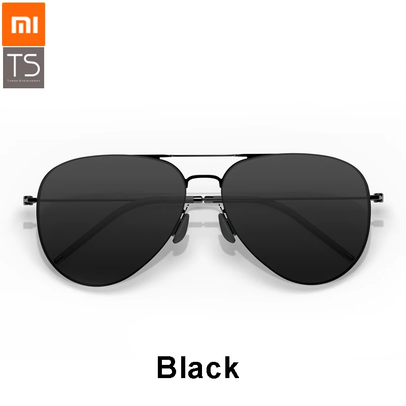 Black Xiaomi Turok Steinhardt TS брендовые нейлоновые Поляризованные солнечные очки из нержавеющей стали линзы УФ-защита для путешествий на открытом воздухе для мужчин и женщин - Цвет: Black