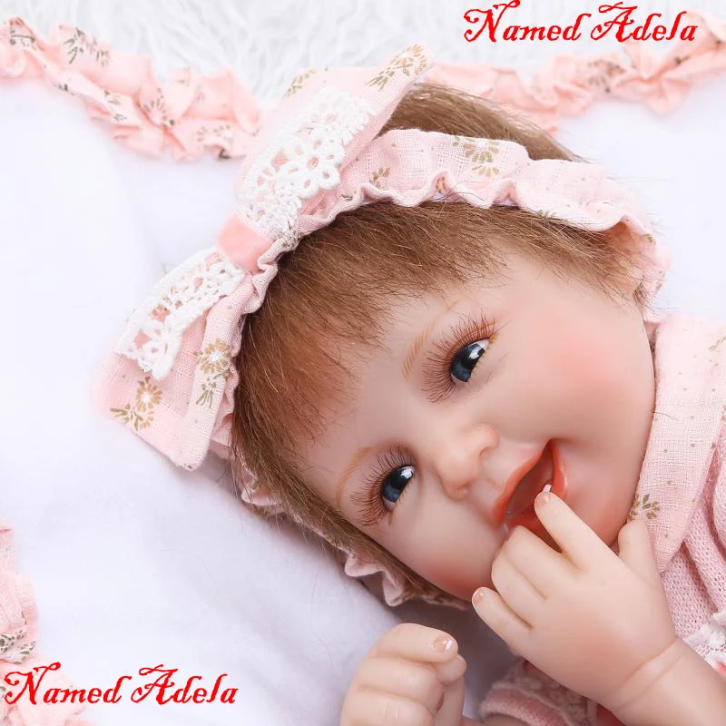 NPKCOLLECTION 18 дюймовая девочка Реалистичная кукла Новорожденный Младенец мягкое