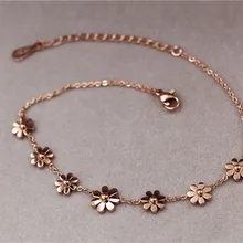 Martick, золотой цвет, 316L, нержавеющая сталь, Омар, 7, Маргаритка, браслеты для женщин, Модный летний стиль, B197