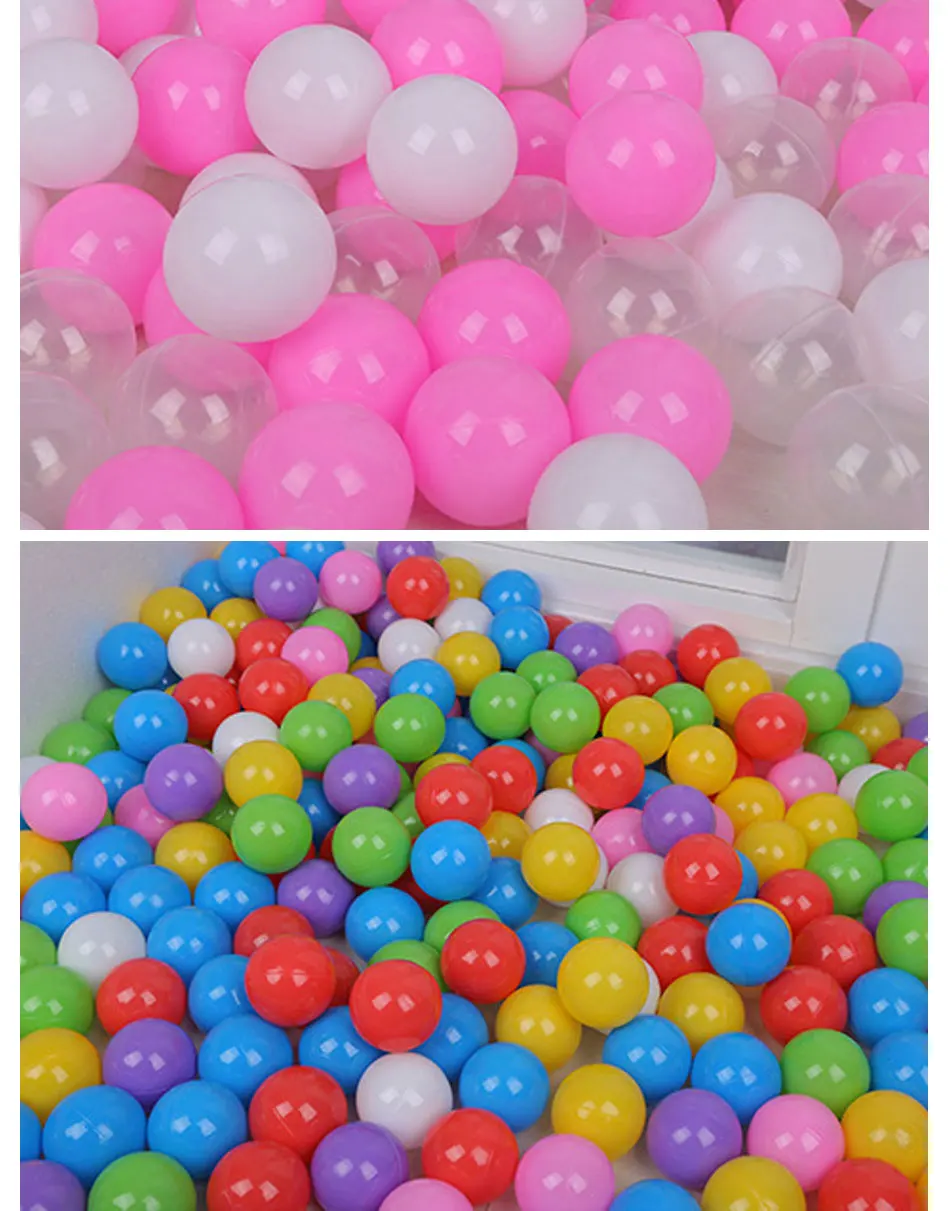 100 Pcs/lot Colorful Environmental Protection Plastic Marine Ball Children's Pool Toy Ball Thickening Children's Toy Ball